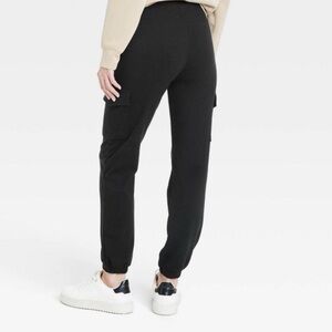 Women's Black Cargo Jogger Pants